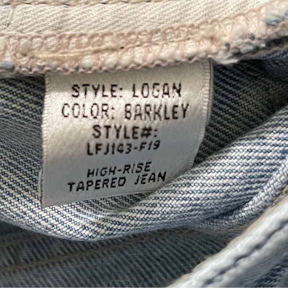 Lovers + Friends Logan High Rise Tapered Distressed Jeans 23 - Picture 9 of 15